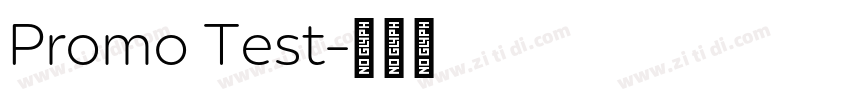 Promo Test字体转换